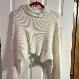 Elegant Cream Turtleneck Sweater